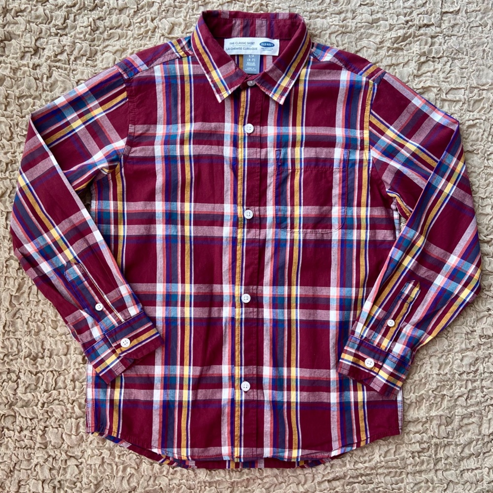 NWT Old Navy Size YS (6/7) Classic Button Up Shirt